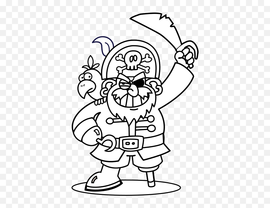 Pirate Coloring Pages For Toddlers Free Printable Pirate - Pirate Picture To Colour Emoji,Pirate Emoji Iphone