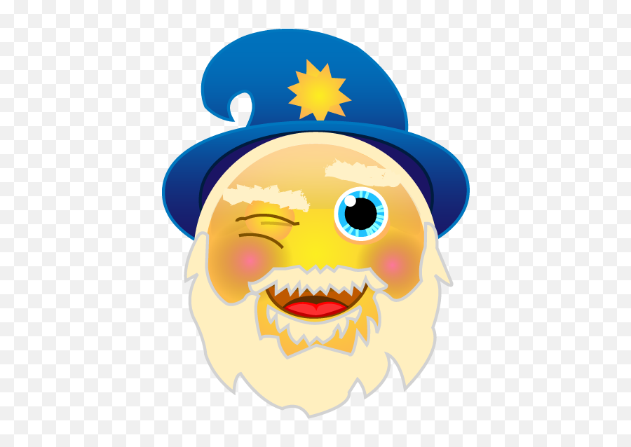 The Wise Wizard Emoji - Wise Emoji,Wizard Emoji