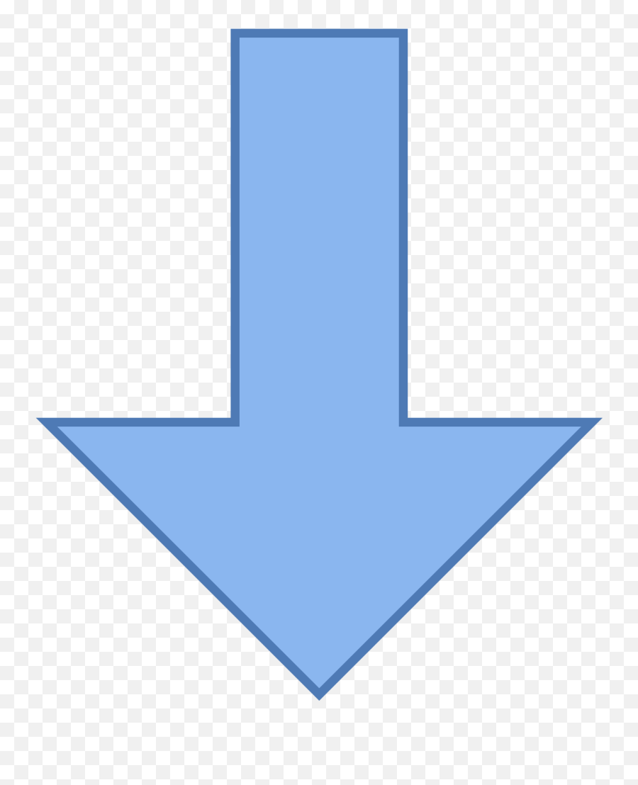 Avatar Arrow Transparent Png Clipart - Arrow Png Pointing Down Emoji,Downward Arrow Emoji