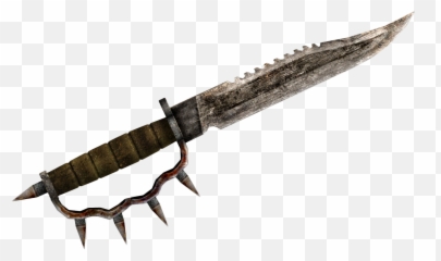Fallout Trench Knife Hq Png Image - Fallout Combat Knife Emoji,Skull Gun Knife Emoji
