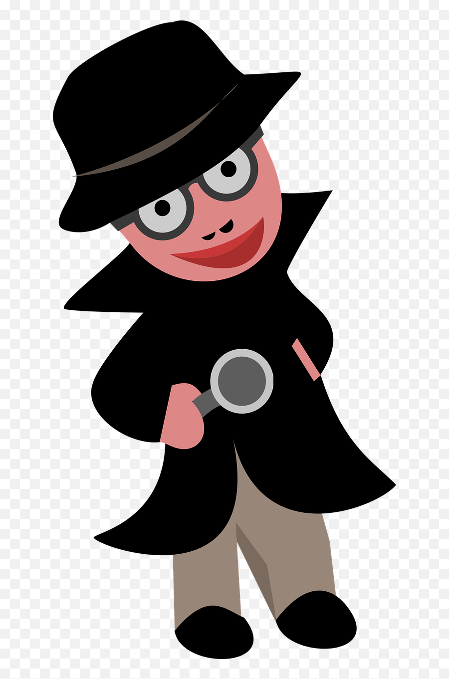 Being Crime Detective Human Man - Clip Art Detective Emoji,Magnifying Glass Fish Emoji