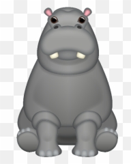 Emoji - Hippopotamus,Hippo Emoji