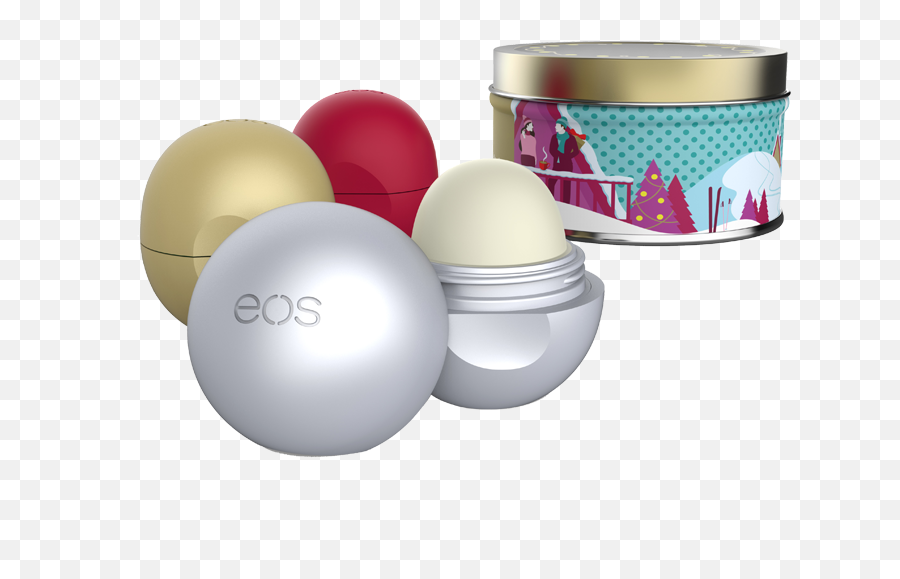 Eos Organic Winter Lip Balm Collection - Gold Eos Lip Balm Flavor Emoji,Car Box Mask Emoji