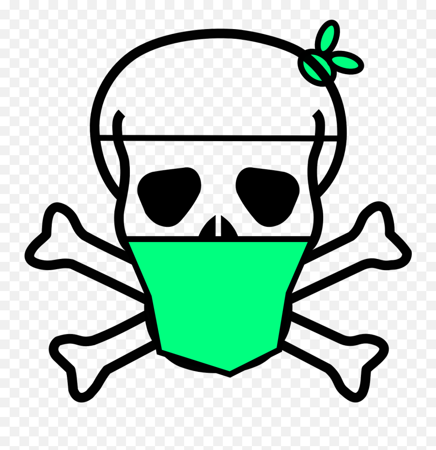 Skull Crossbones Surgical Mask Death - Skull And Crossbones Emoji,Surgical Mask Emoji