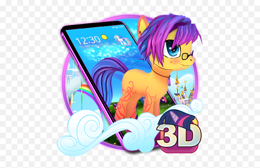 3d Cute Shrimp Pony Theme - Cartoon Emoji,Horse Emoji App