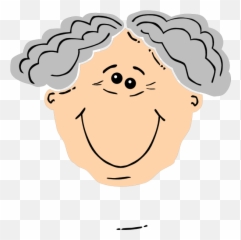 Old Clipart Grandparent - Grandma Face Art Emoji