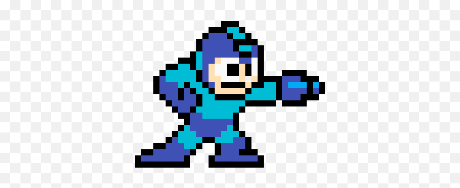 Pixilart - 8 Bit Megaman Emoji,Mega Man Emoji