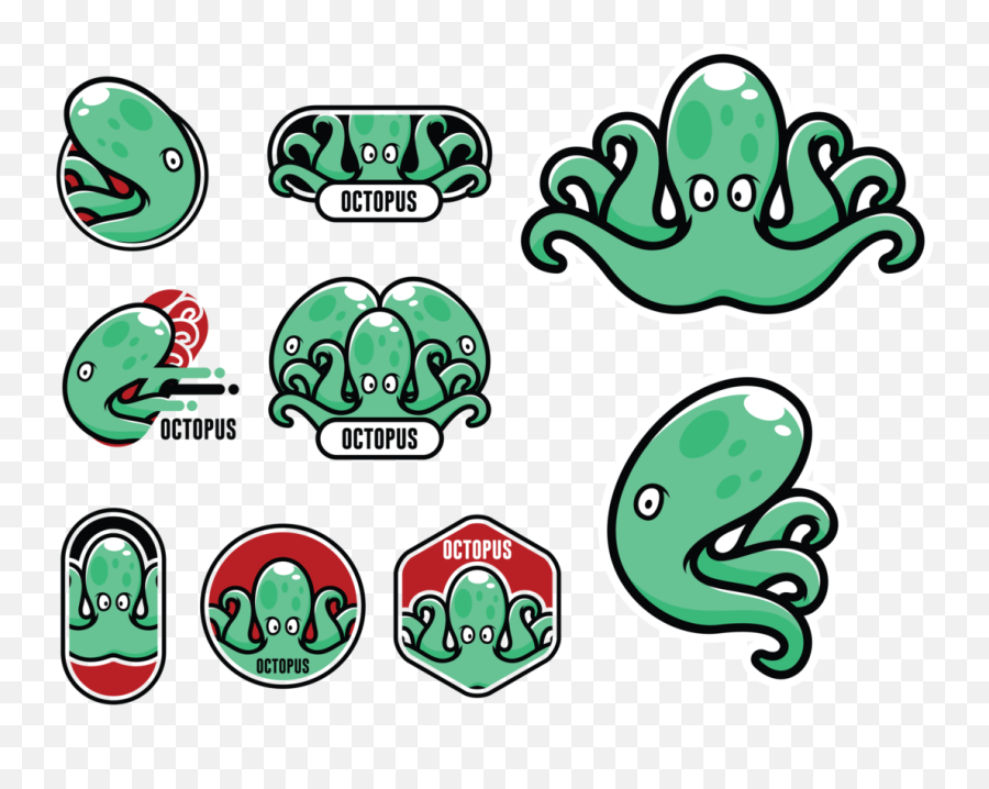 Cartoon Octopus Vector Vector Art U0026 Graphics Freevectorcom - Vector Graphics Emoji,Octopus Emoji