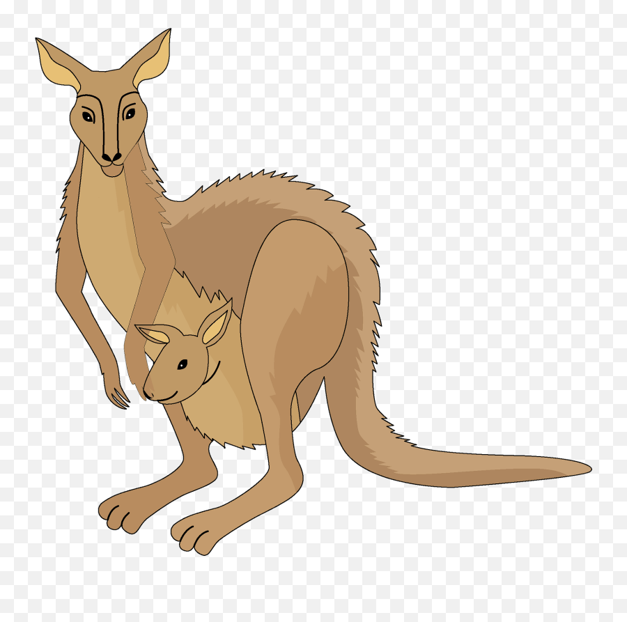 Kangaroo Clipart - Eastern Grey Kangaroo Emoji,Kangaroo Emoji