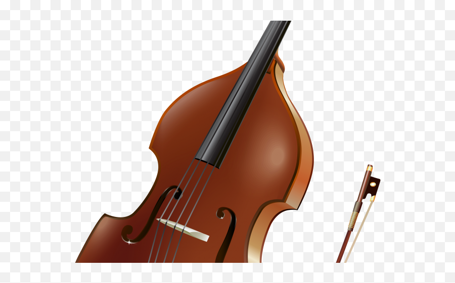 Violin Clipart Transparent Background - Double Bass No Background Emoji,Violin Emoji