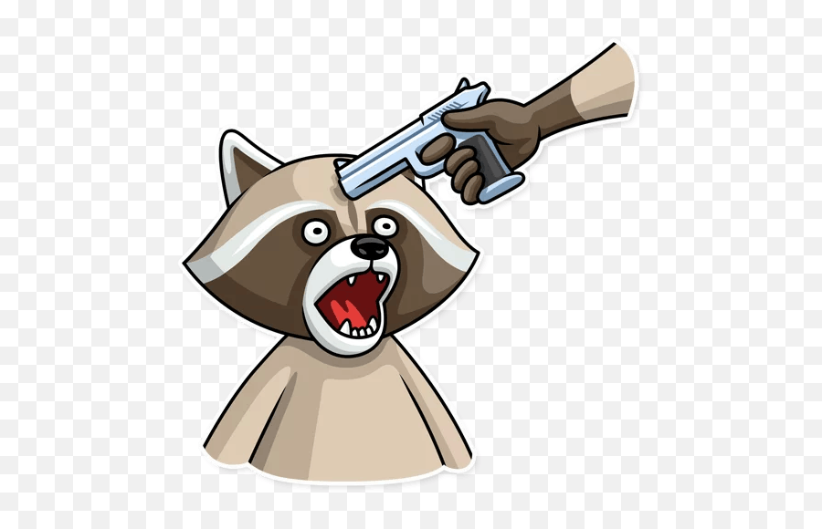 Criminal Raccoonu201d Stickers Set For Telegram - Criminal Raccoon Sticker Emoji,Racoon Emoji