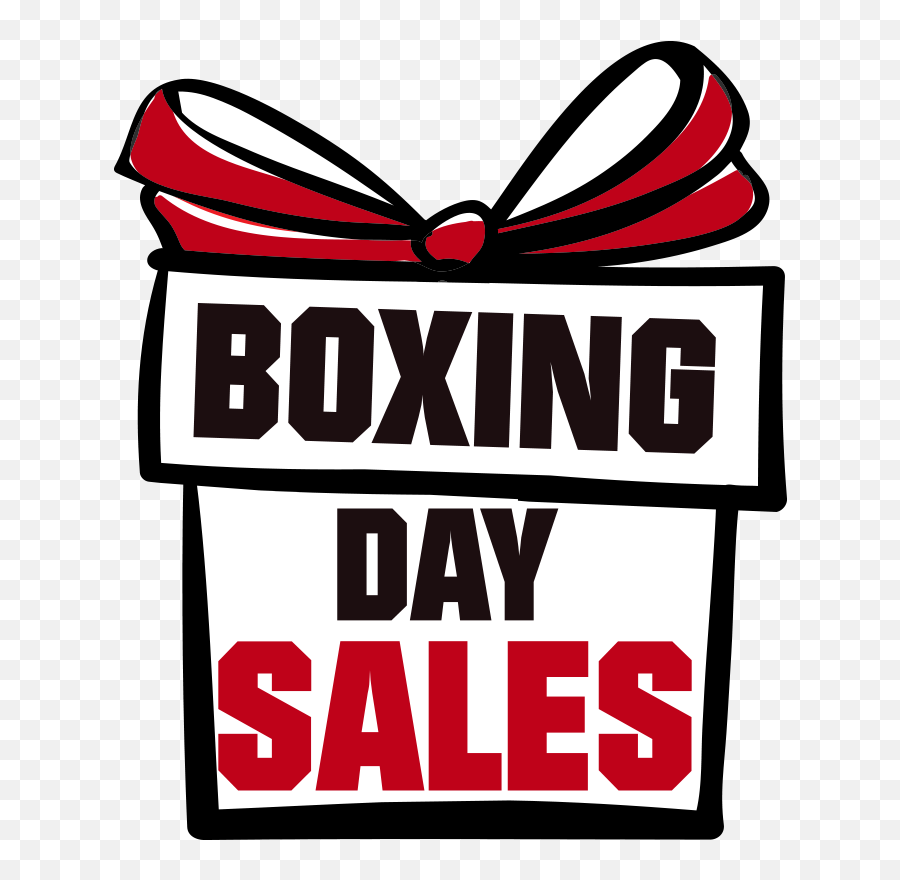 Boxing Day Gift Sales Window Decal - Girly Emoji,Boxing Emoticons