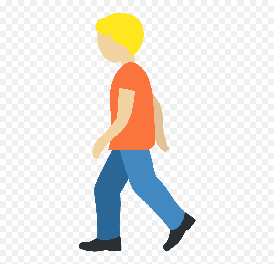 Person Walking Emoji Clipart Free Download Transparent Png - Walking Person Emoji,New Emojis 12.1