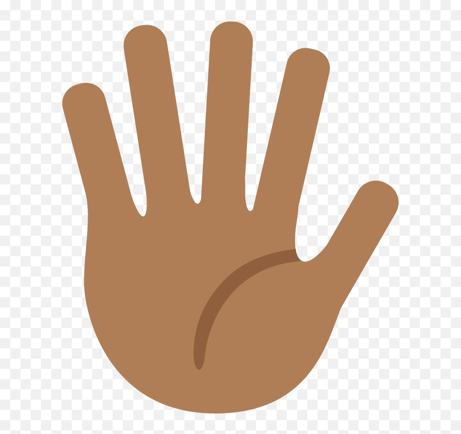 Twemoji2 1f590 - Black Raised Hand Emoji,Raised Hands Emoji
