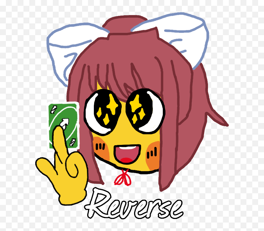 Reverse Card Emoj - Ika No U Ddlc Happy Emoji,Headpat Emoji