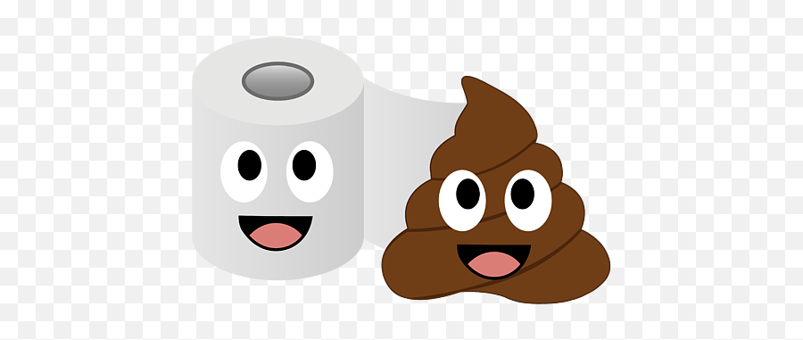 Poop And Toilet Tissue Lovers Iphone Case - Toilet Paper Emoji,Toilet Face Emoji