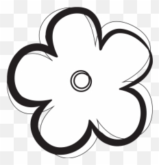 Free Flower Black And White Download Free Clip Art Free - Flower Black And White Clip Art Emoji,White Flower Emoji