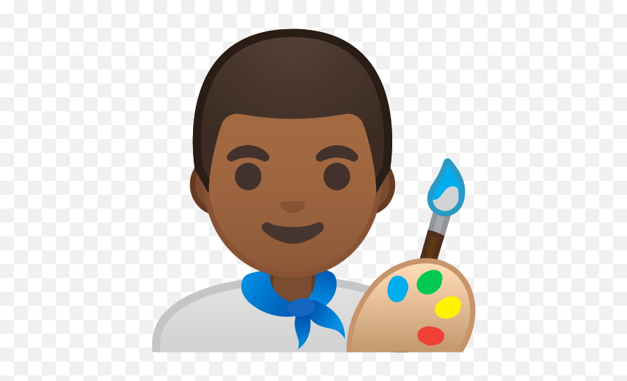 Man Artist Emoji With Medium - Painter Emoji,Palette Emoji