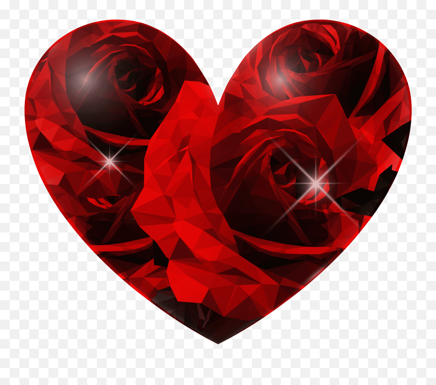 Rose Heart Png Clip Art Image - Png Emoji,Heart Decoration Emoji