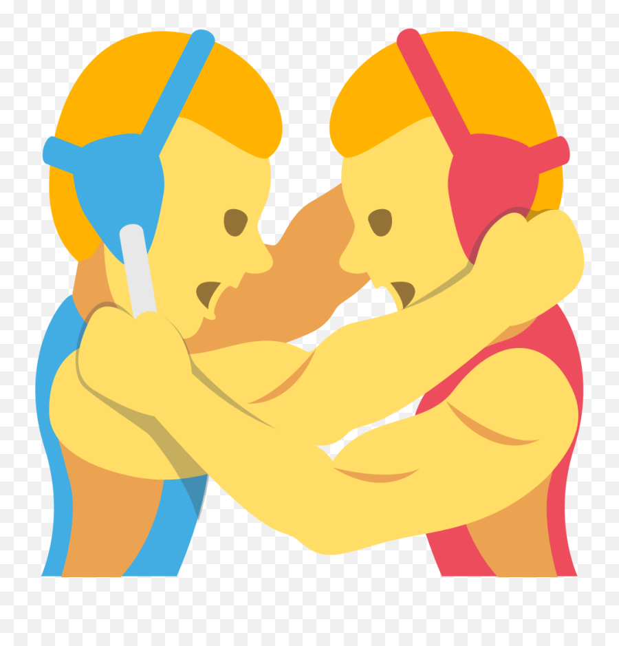 Emojione 1f93c - Clip Art Emoji,Emoji Hug