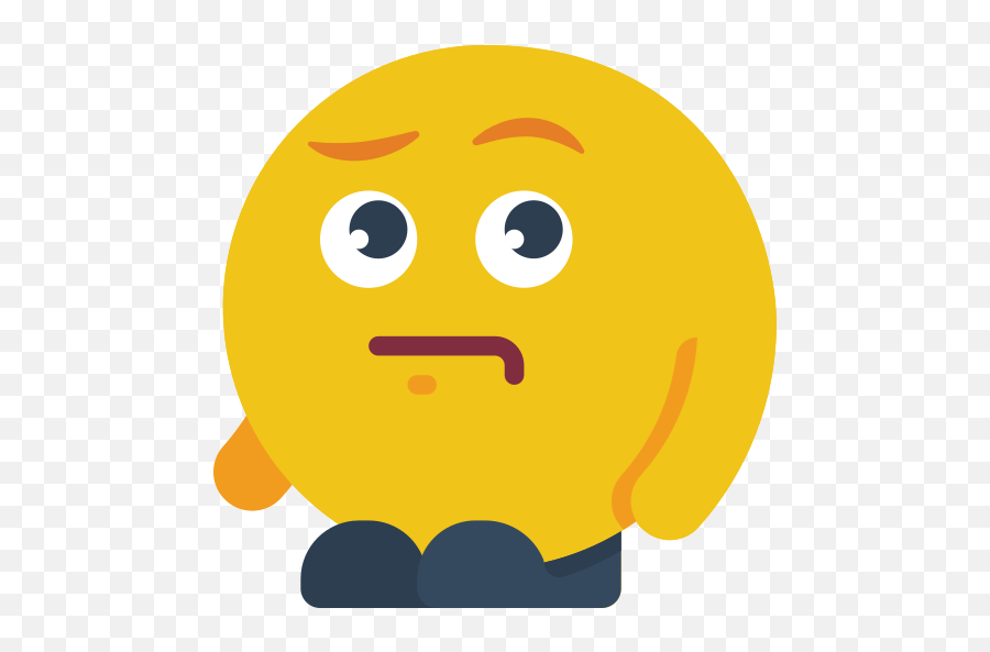 Thinking - Emoji Suspiro,Thinking Emoticon