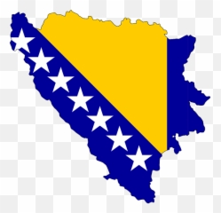 Bosnia Herzegovina Map - Bosnian Flag Emoji