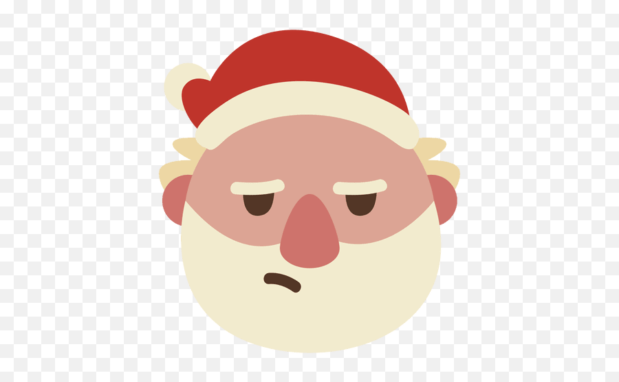 Annoyed Santa Claus Face Emoticon 64 - Angry Santa Face Png Emoji,Annoyed Emoji Face