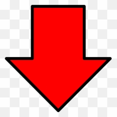 Free Right Arrow Png Transparent - Red Down Emoji