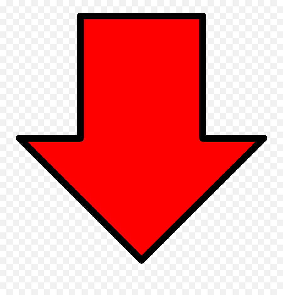 Free Right Arrow Png Transparent - Red Down Arrow Emoji,Downward Arrow Emoji