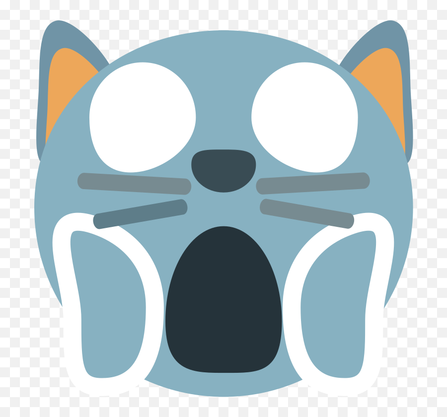 Emojione1 1f640 - Clip Art Emoji,Blob Cat Emoji