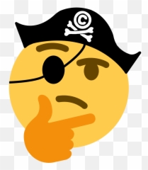 Pirate Thinking - Discord Pirate Thinking Emoji,Thinking Emojis
