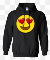 Cute Heart Eyes Emoji Valentines Day - Otaku Hoodie