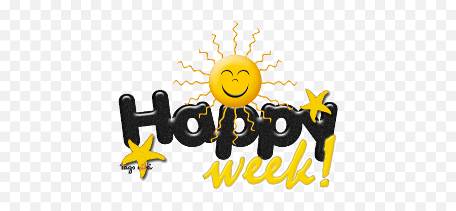 Happy Week Sticker Gif - Have A Great Start Of The Week Gif Emoji,Hatchet Emoji