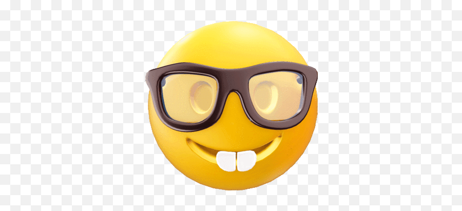 Nerd Transparent Emoji Glass Picture - Nerd Emoji Gif Transparent,Staring Eyes Emoticon