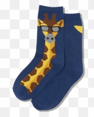 Kidu0027s Giraffe Crew Socks U2013 Hotsox - Hotsox Emoji,Giraffe Emoji