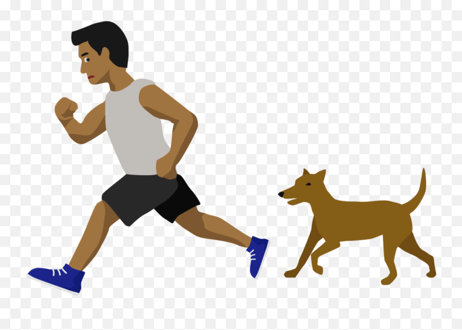 Brown Man Running Emoji - Running Emoji,Running Man Emoji
