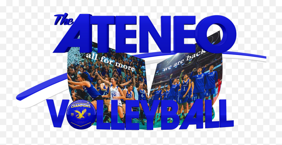 The Ateneo Volleyball New Wings Same Flight Champions - Poster Emoji,Xx Emoji