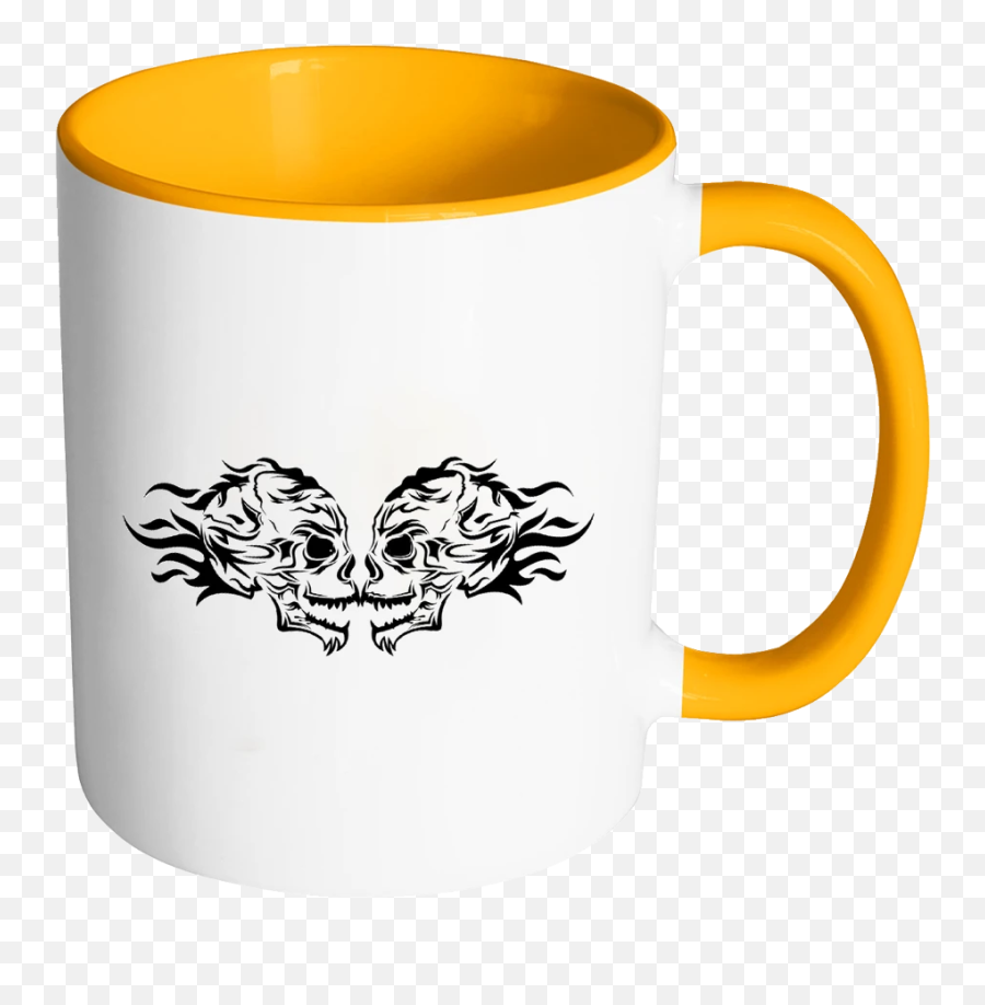 Emoji Skull Tumbler - Two Tone Mug Png,Skull Water Skull Emoji