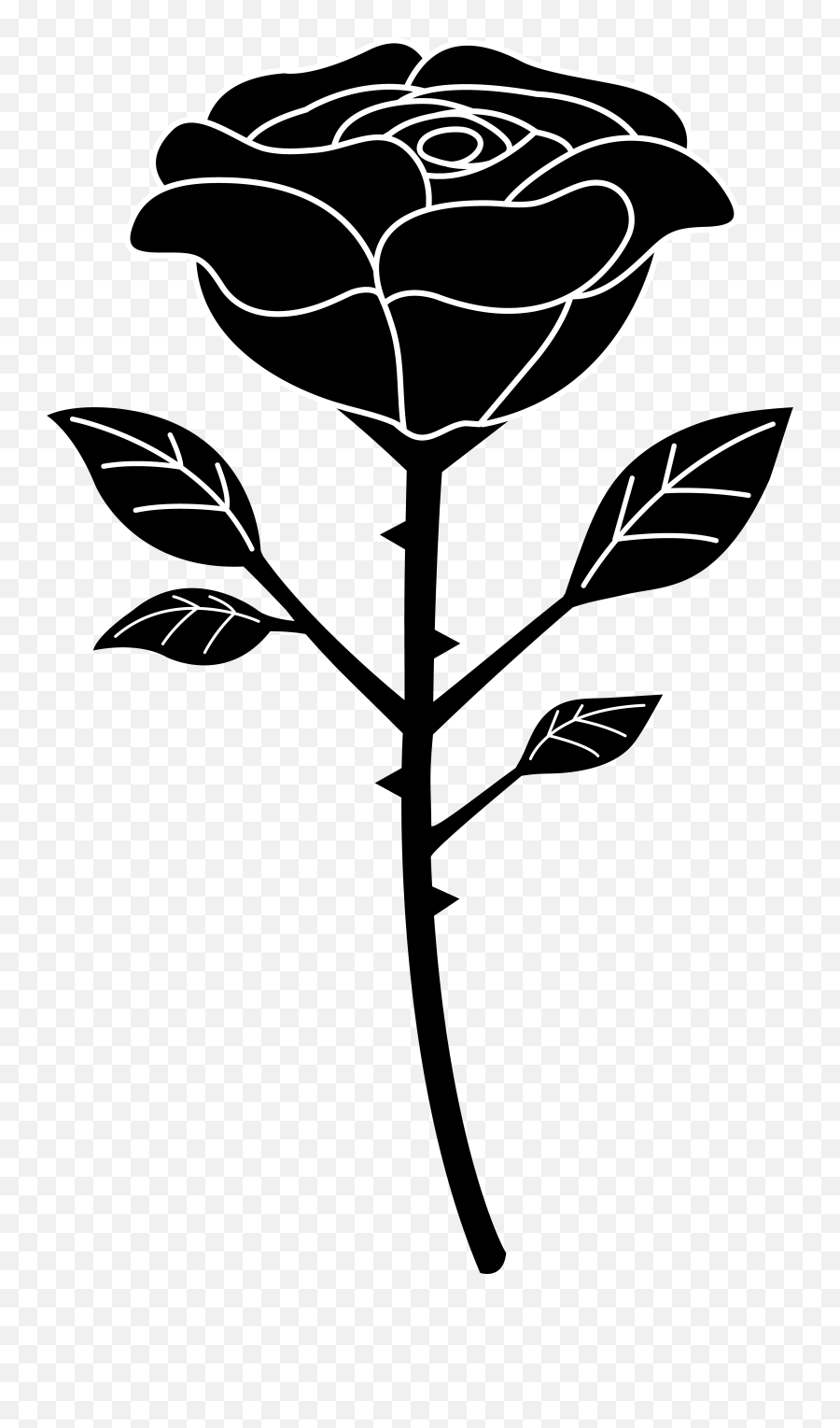 Black And White Photos - Black And White Rose Clipart Emoji,Black Rose Emoji