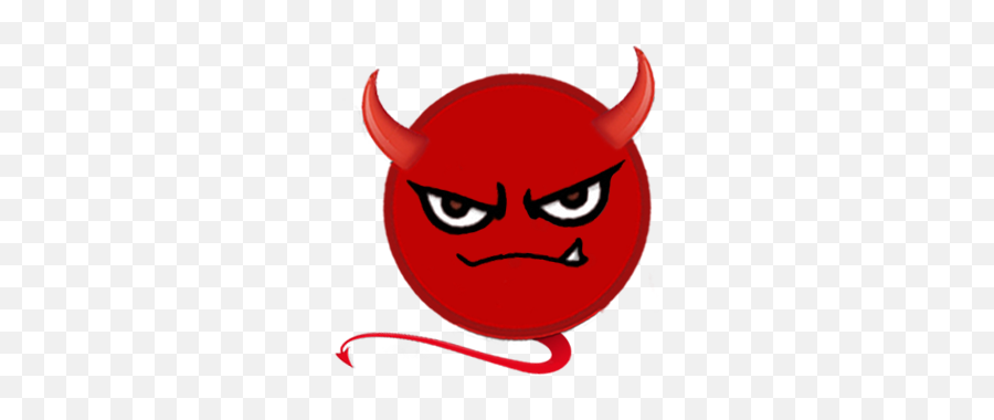 Fun Devil Emoji - Cartoon,Red Devil Emoji