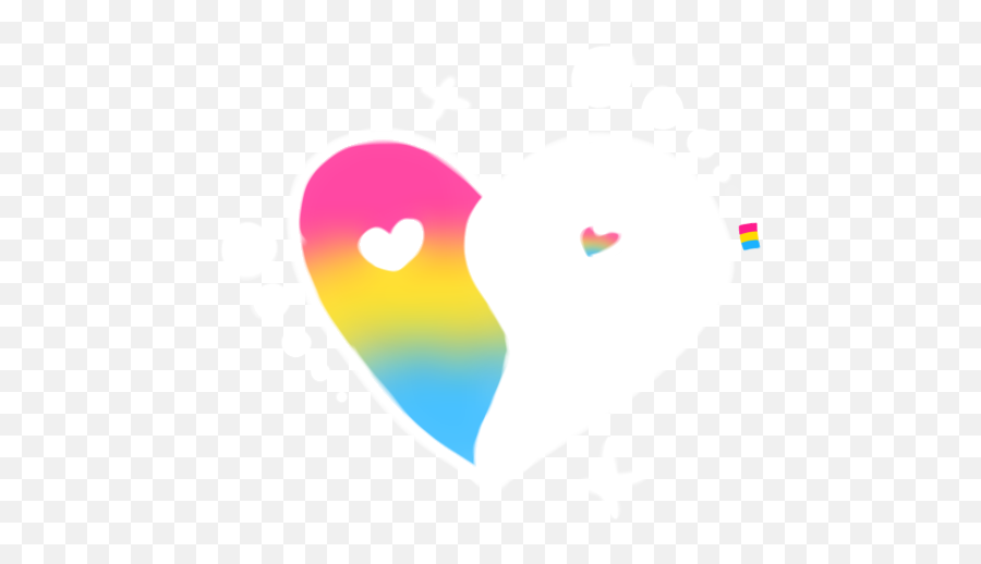 Lgbtq Pansexual Sticker By U2022sunfloweru2022 - Heart Emoji,Pansexual Symbol Emoji