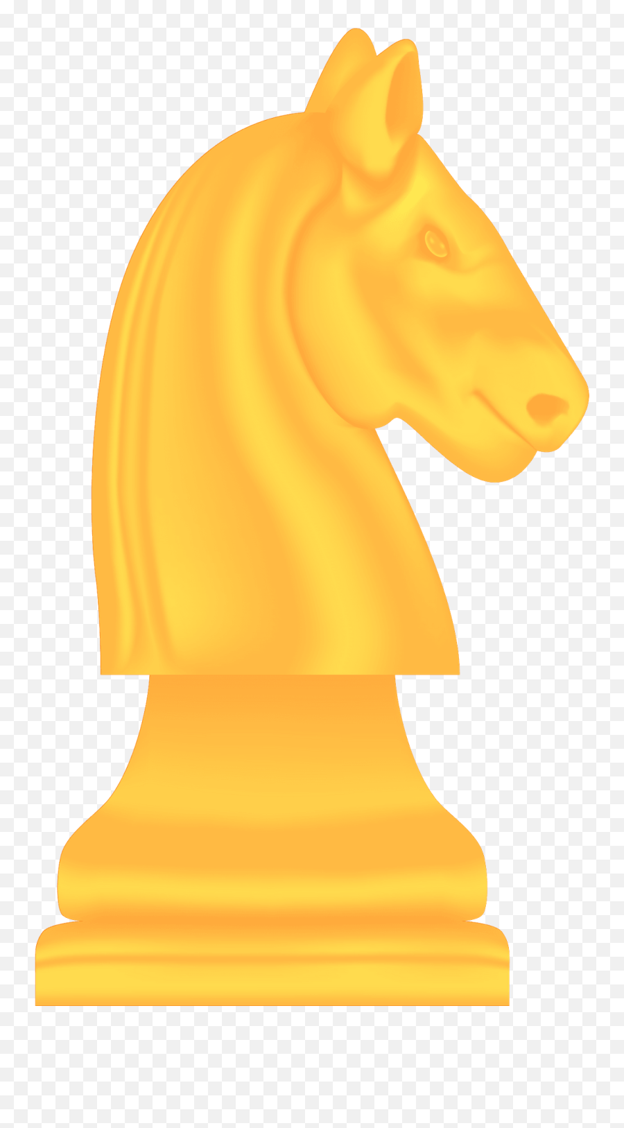 Yellow Chess Knight Clipart Free Download Transparent Png - Solid Emoji,Knight Emoji