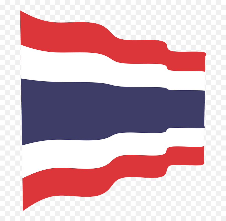 Thailand Wavy Flag Clipart - Vertical Emoji,Texas State Flag Emoji