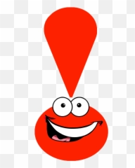 Red Exclamation Point Transparent Png Clipart Free - Mark With Face Emoji
