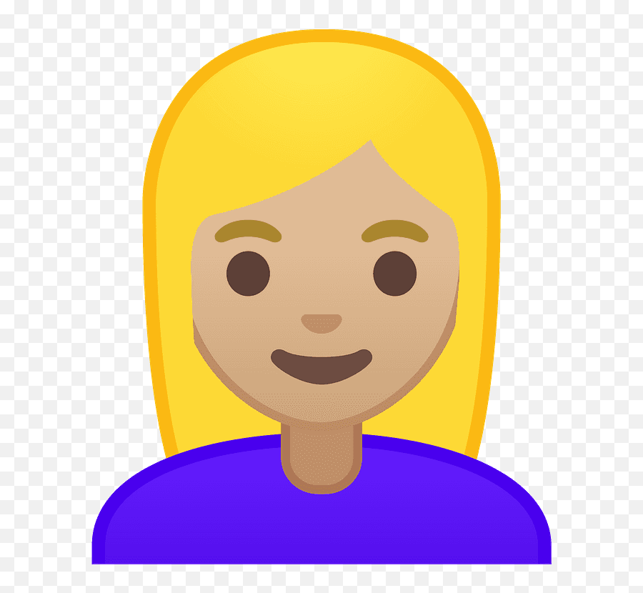 Woman Emoji Clipart - Blond Emoji With A Face Mask,Happy Girl Emoji