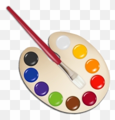Paint Palette Clipart Png Emoji,Palette Emoji