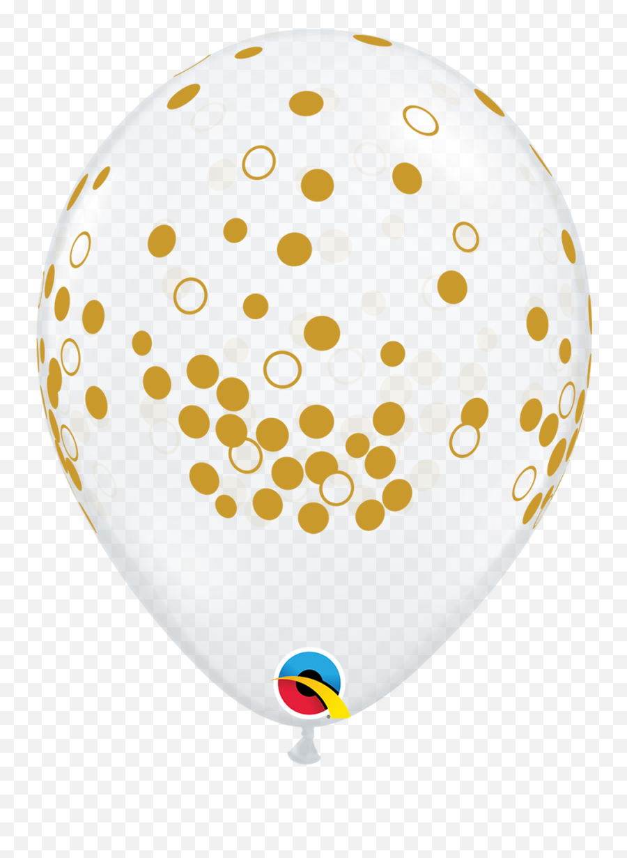 11 Qualatex Gold Confetti Dots - 50 Ct Balloon Emoji,Confetti Emojis