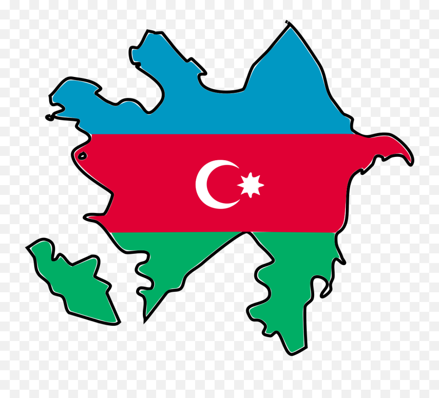 Flag Map Of Azerbaijan With Baku - Azerbaijan Democratic Republic Flag Emoji,Sicilian Flag Emoji