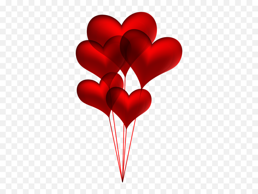 Pin - Heart Balloons Clip Art Emoji,Heart Emoji Balloons