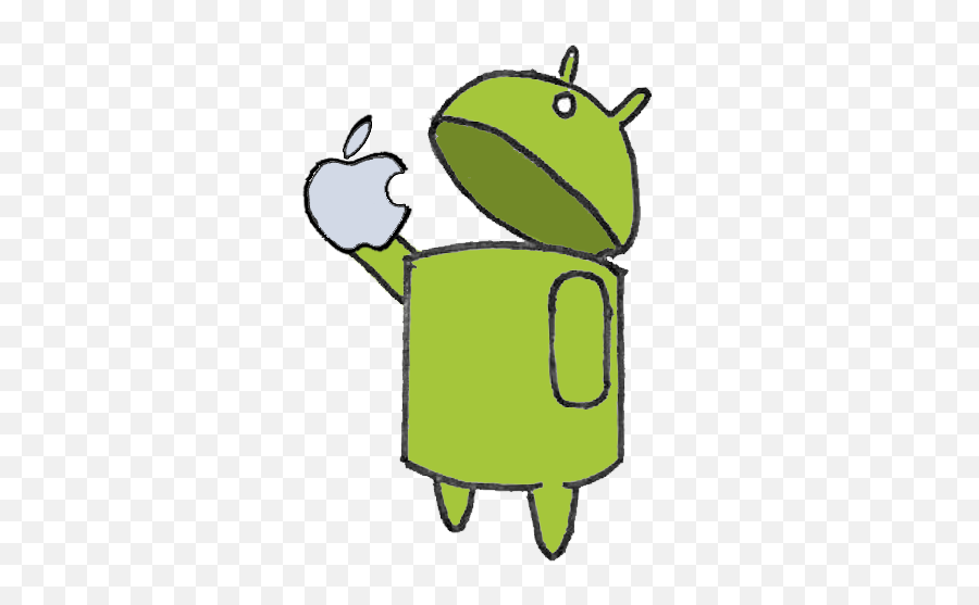 Android Eating Apple Png Clipart - Bhav Kha Rahi Hai Emoji,Dinosaur Emoji Android